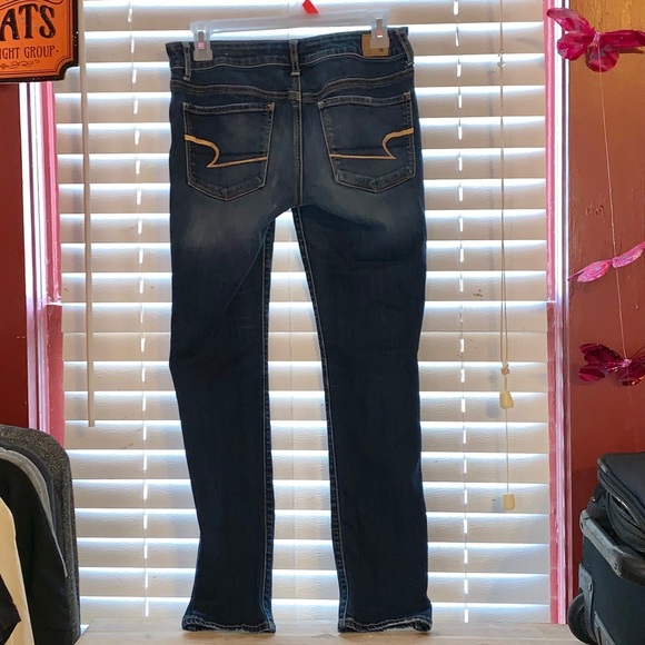 🦅 AEO Short Skinny Blue Jeans - Picture 2 of 2